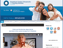 Tablet Screenshot of boardmanchiropractic.com